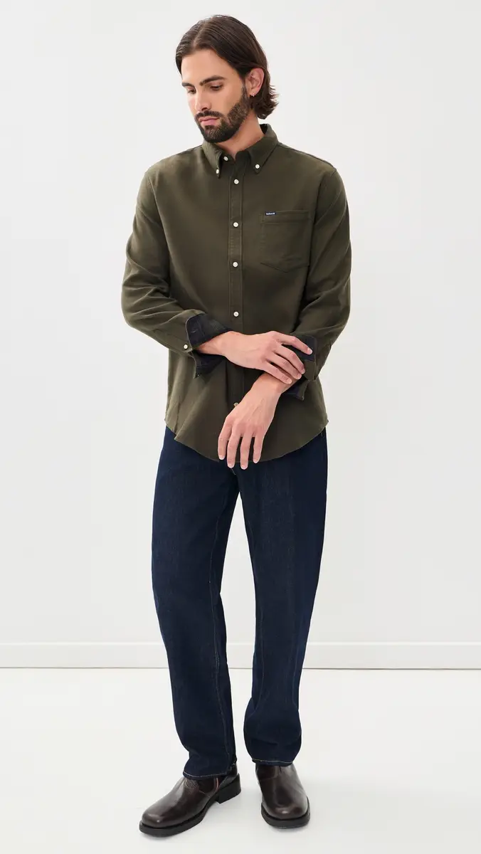 Barbour Buckley Herringbone Button Down Shirt | Thumbnail 5