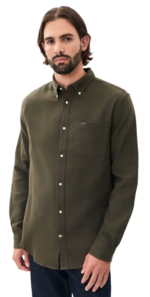 Barbour Buckley Herringbone Button Down Shirt age | Image 1 Barbour Buckley Herringbone Button Down Shirt age | Image 1