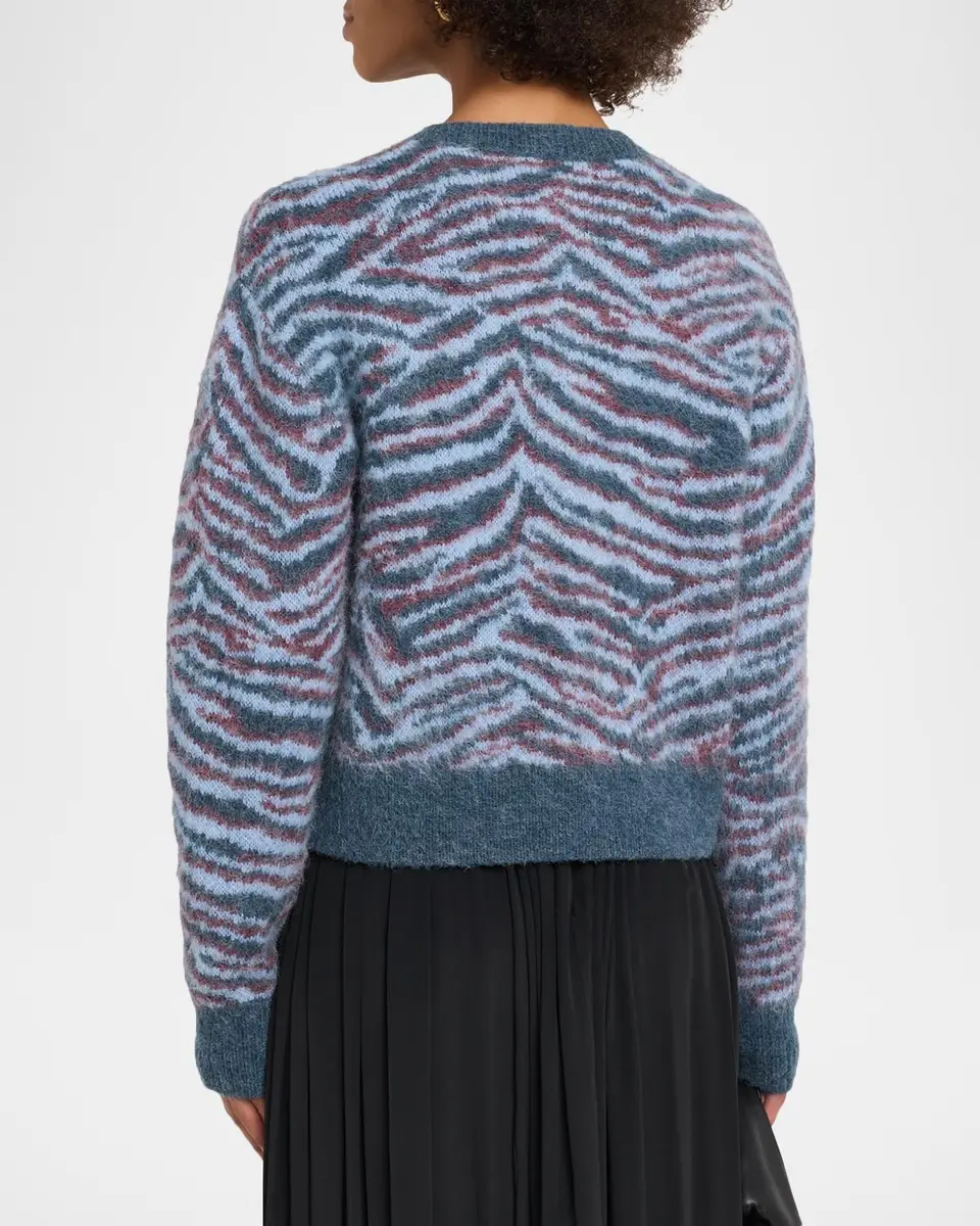 3.1 Phillip Lim Tiger-Print Alpaca-Blend Cardigan | Thumbnail 3 3.1 Phillip Lim Tiger-Print Alpaca-Blend Cardigan | Thumbnail 3