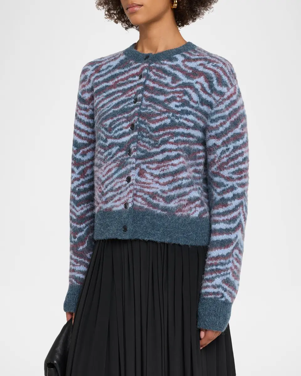 3.1 Phillip Lim Tiger-Print Alpaca-Blend Cardigan | Thumbnail 4 3.1 Phillip Lim Tiger-Print Alpaca-Blend Cardigan | Thumbnail 4