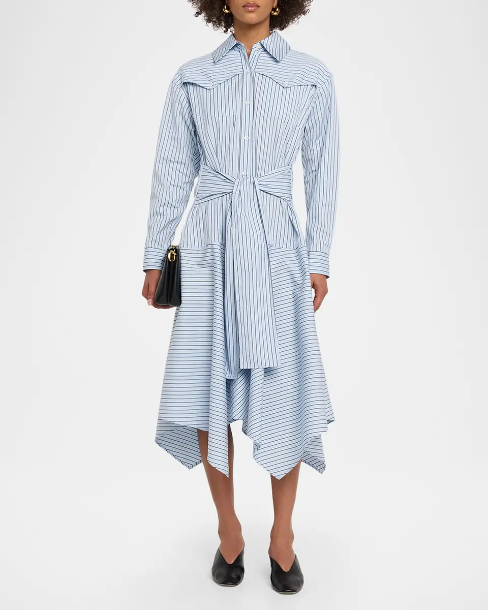 3.1 Phillip Lim Striped Handkerchief Midi Shirtdress | Thumbnail 2 3.1 Phillip Lim Striped Handkerchief Midi Shirtdress | Thumbnail 2