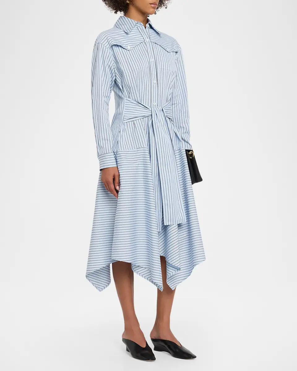 3.1 Phillip Lim Striped Handkerchief Midi Shirtdress | Thumbnail 4 3.1 Phillip Lim Striped Handkerchief Midi Shirtdress | Thumbnail 4