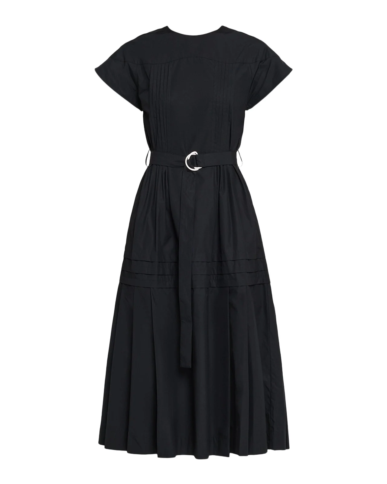 Striped Handkerchief Midi Shirtdress