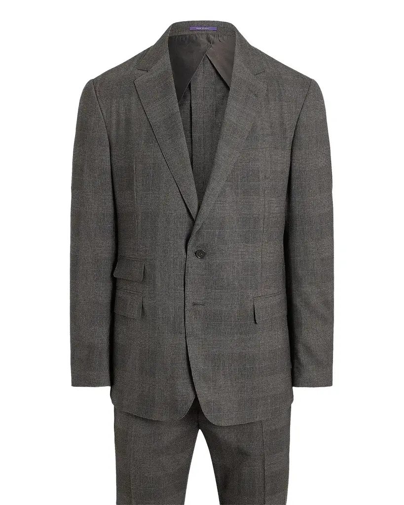 Ralph Lauren Purple Label Glen Check Wool Single-Breasted Suit | Image 1 Ralph Lauren Purple Label Glen Check Wool Single-Breasted Suit | Image 1