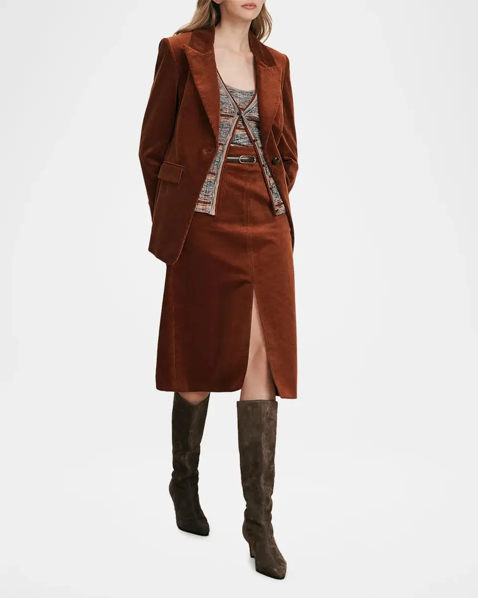 Veronica Beard Alexie Corduroy Midi Skirt | Thumbnail 2 Veronica Beard Alexie Corduroy Midi Skirt | Thumbnail 2