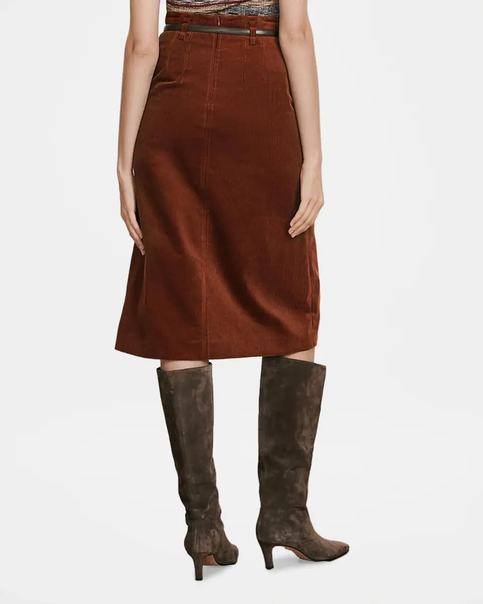 Veronica Beard Alexie Corduroy Midi Skirt | Thumbnail 3 Veronica Beard Alexie Corduroy Midi Skirt | Thumbnail 3