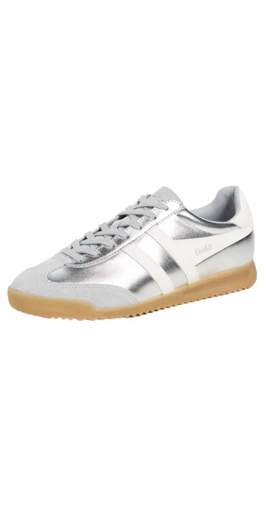 Gola Torpedo Glimmer Sneakers Silver/Off White | Image 1 Gola Torpedo Glimmer Sneakers Silver/Off White | Image 1