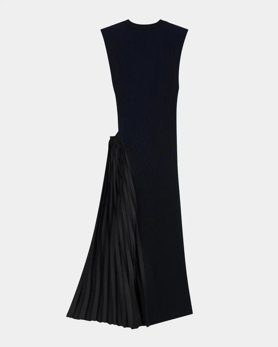 Emporio Armani Pleated-Inset Rib Knit Midi Dress | Thumbnail 7 Emporio Armani Pleated-Inset Rib Knit Midi Dress | Thumbnail 7