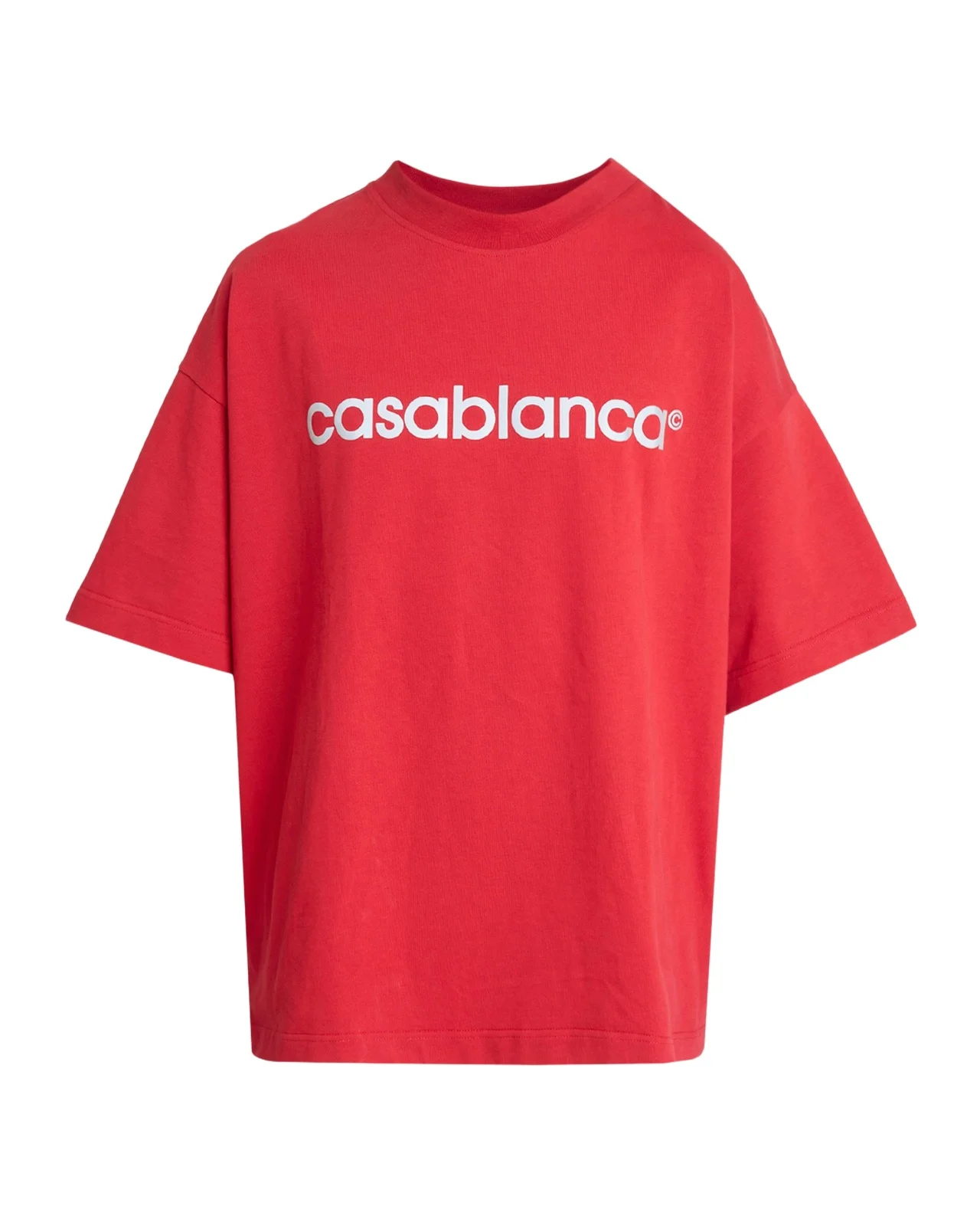 Casablanca Men's Reflective Logo Oversized-Fit Crewneck T-Shirt
