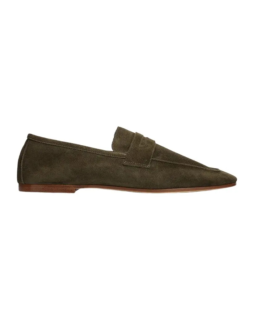 Essenziale Leopard Suede Penny Loafers