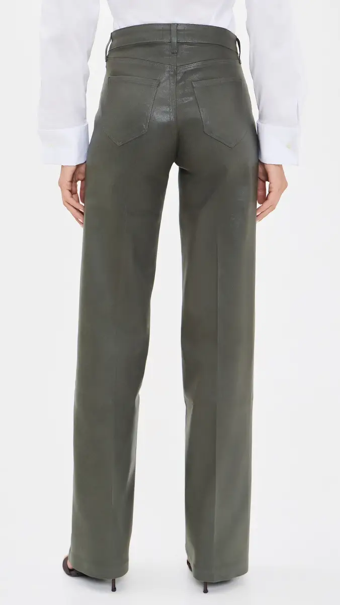 L'Agence Coated Scottie Wide Jeans | Thumbnail 3 L'Agence Coated Scottie Wide Jeans | Thumbnail 3