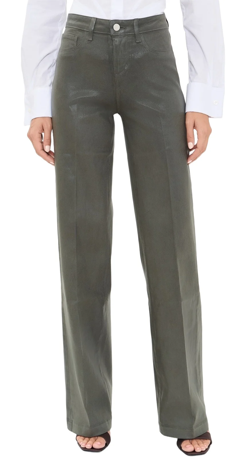 Coated Scottie Wide Jeans