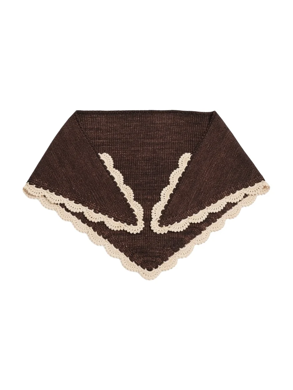 Loeffler Randall Monty Merino Wool Triangle Scarf