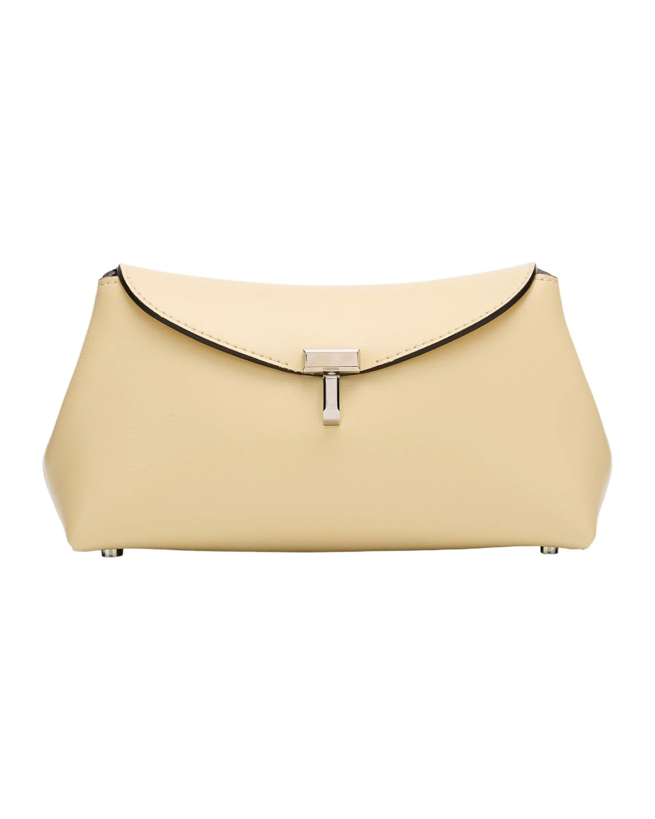 TOTEME Mini T-Lock Leather Clutch Bag