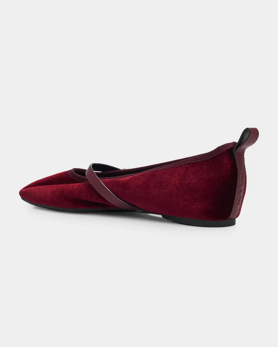 rag & bone Spire Velvet Mary Jane Ballerina Flats | Thumbnail 2