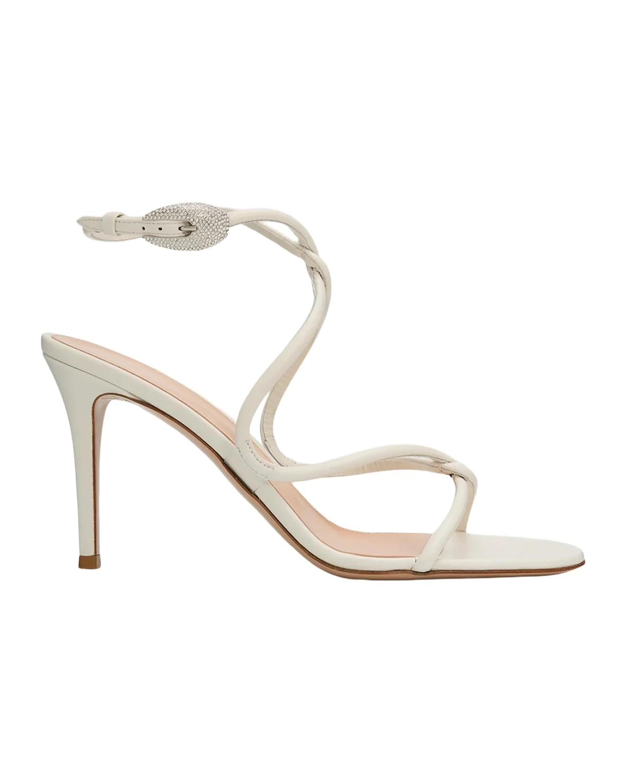 Gianvito Rossi Jungle Mamba 85MM Leather & Rhinestone Sandals