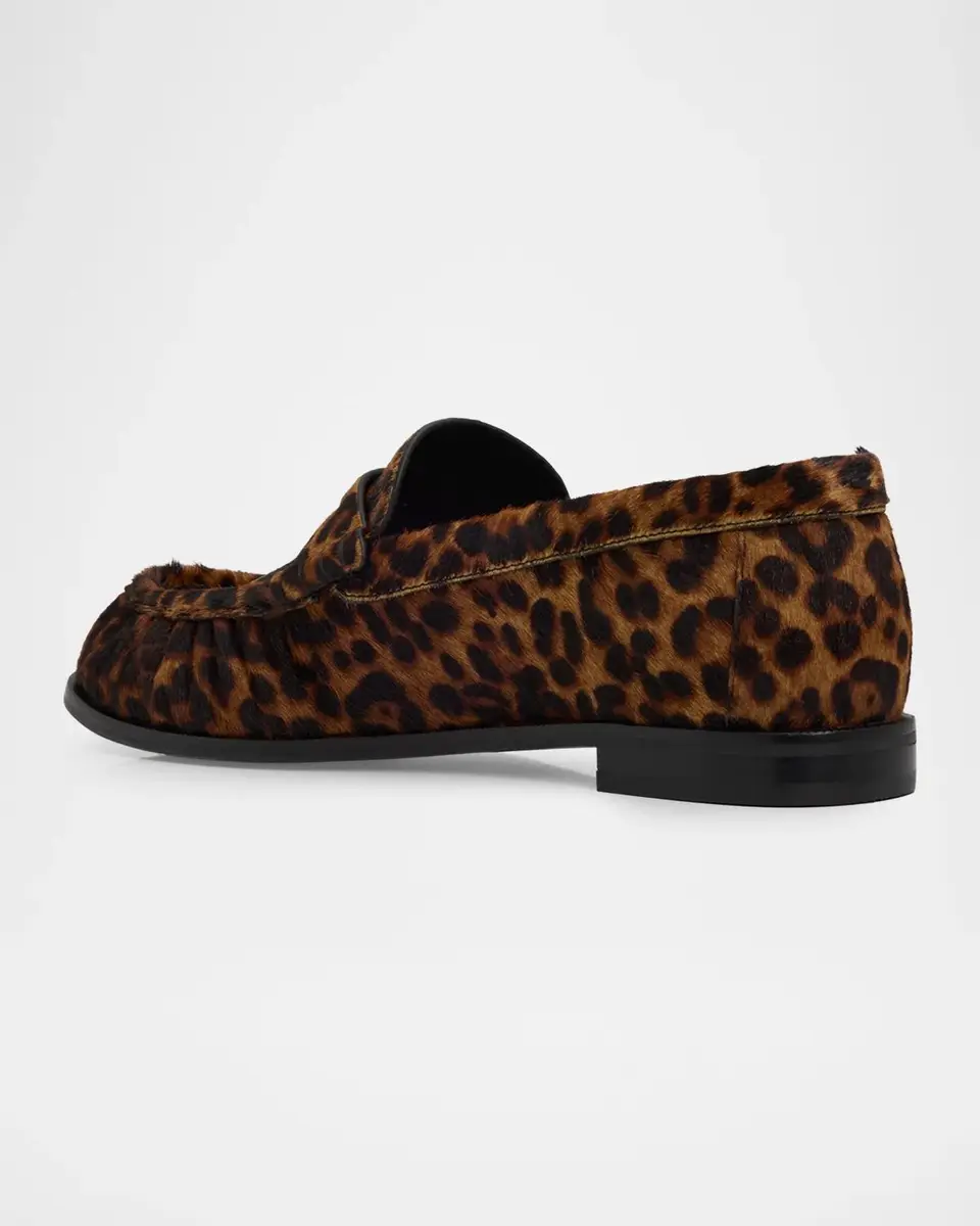 rag & bone Lexi Leopard Calf Hair Penny Loafers | Thumbnail 2