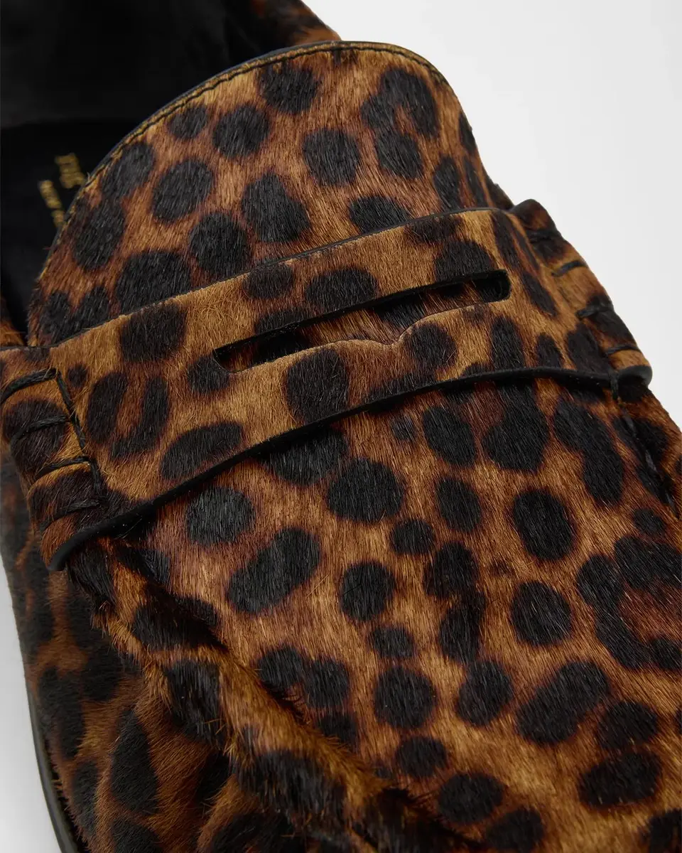 rag & bone Lexi Leopard Calf Hair Penny Loafers | Thumbnail 3