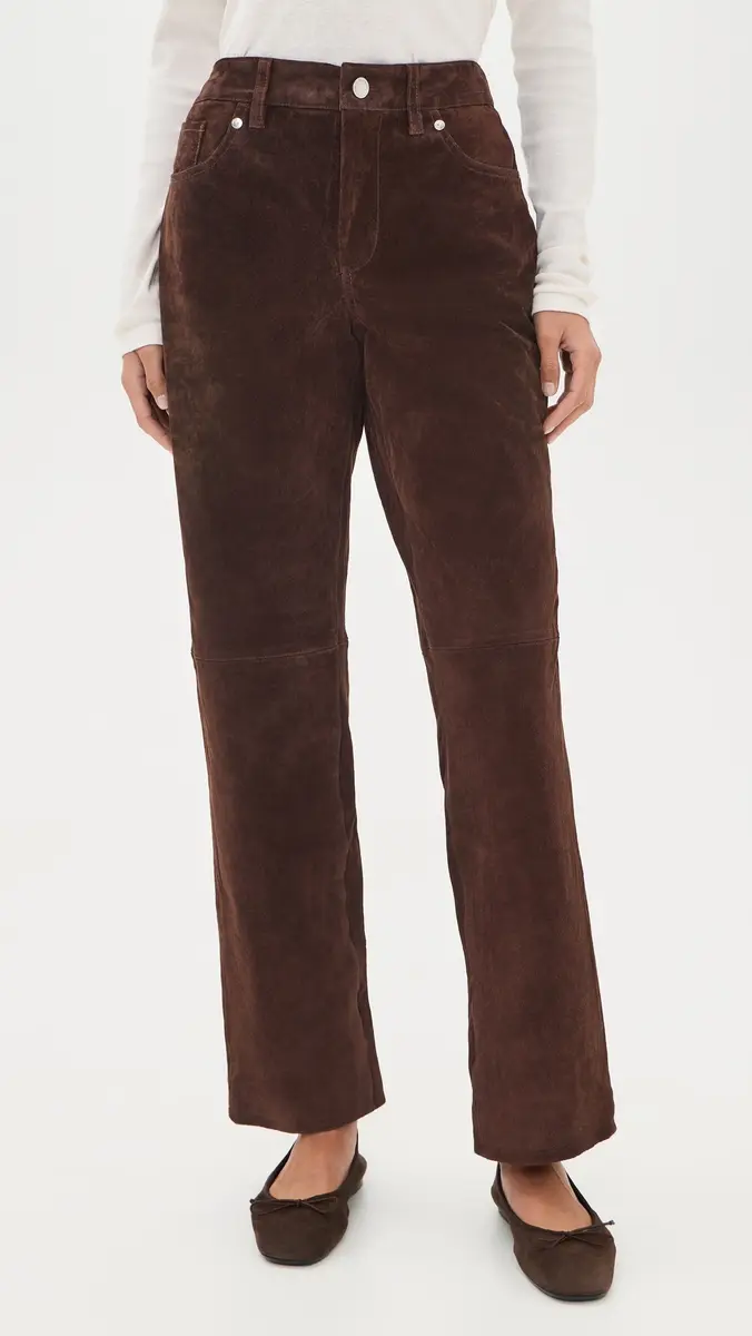 BLANKNYC Stanton Straight Leg Suede Pants | Thumbnail 2 BLANKNYC Stanton Straight Leg Suede Pants | Thumbnail 2