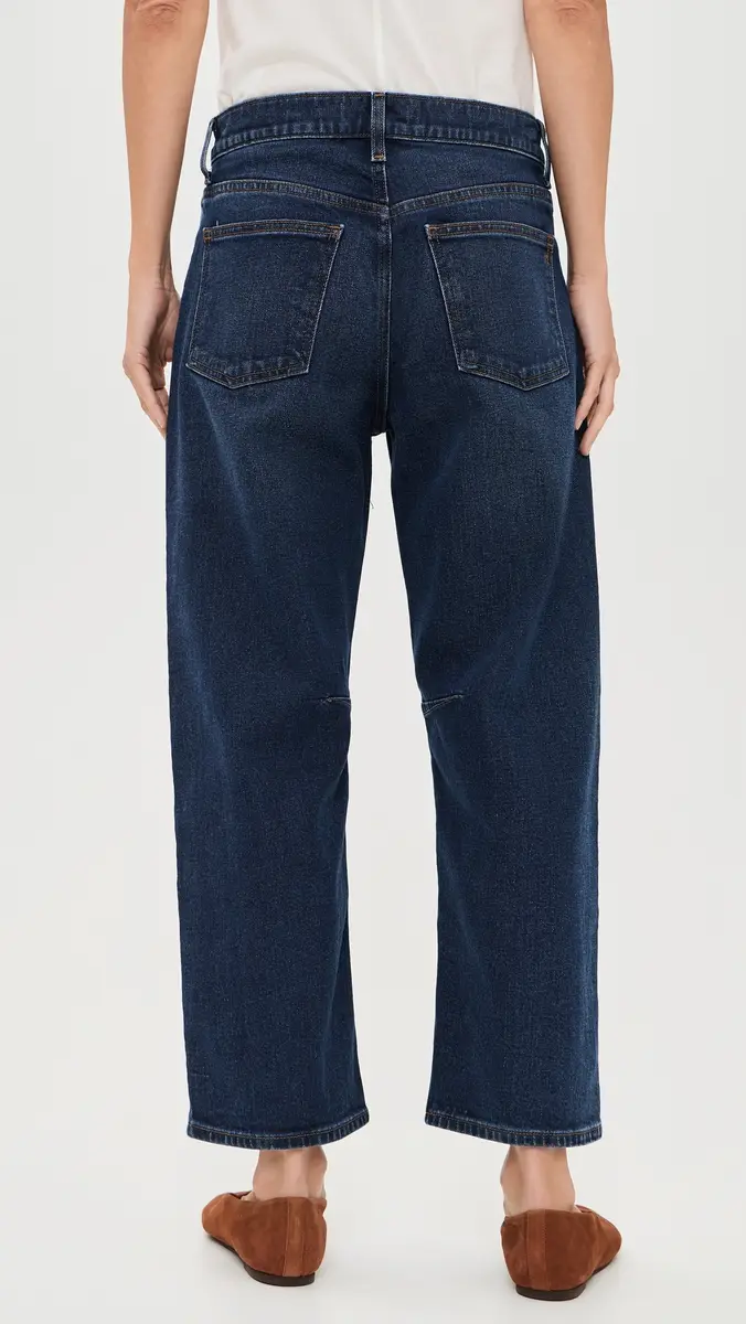Madewell Darted Petite Barrel Jeans | Thumbnail 3