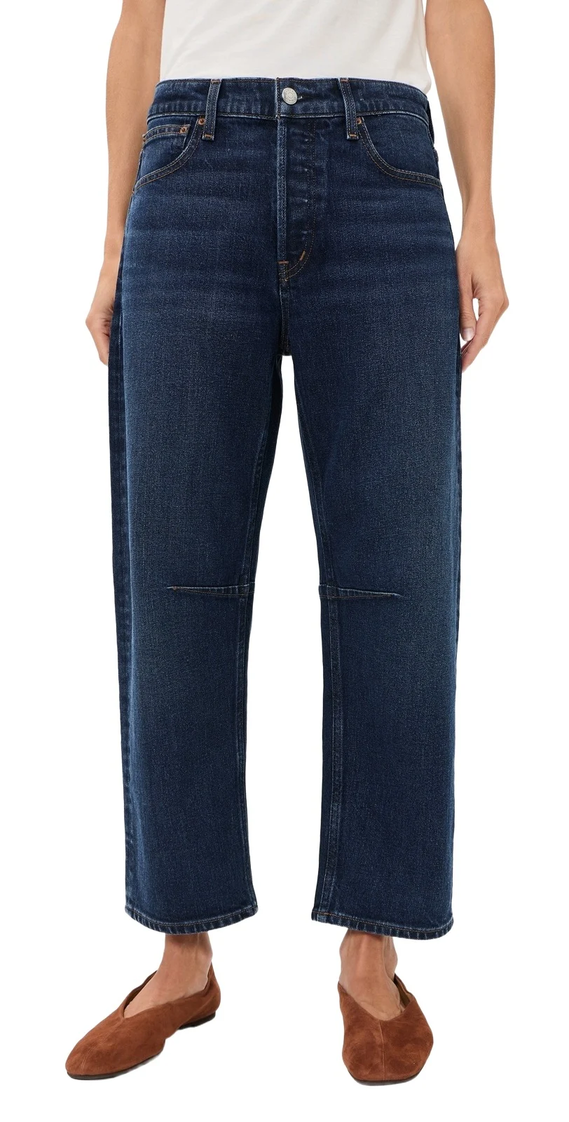 Madewell Darted Petite Barrel Jeans