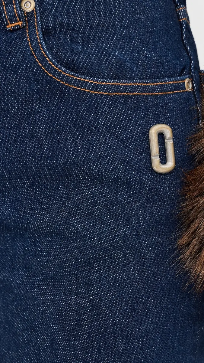 Marc Jacobs Faux Fur Cropped Jeans | Thumbnail 6 Marc Jacobs Faux Fur Cropped Jeans | Thumbnail 6