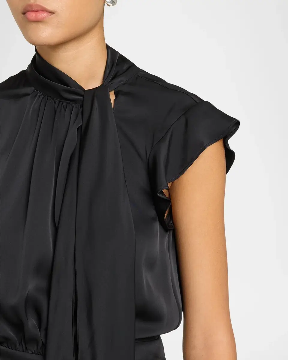 Ramy Brook Irene Satin Tieneck Draped Jumpsuit | Thumbnail 5 Ramy Brook Irene Satin Tieneck Draped Jumpsuit | Thumbnail 5