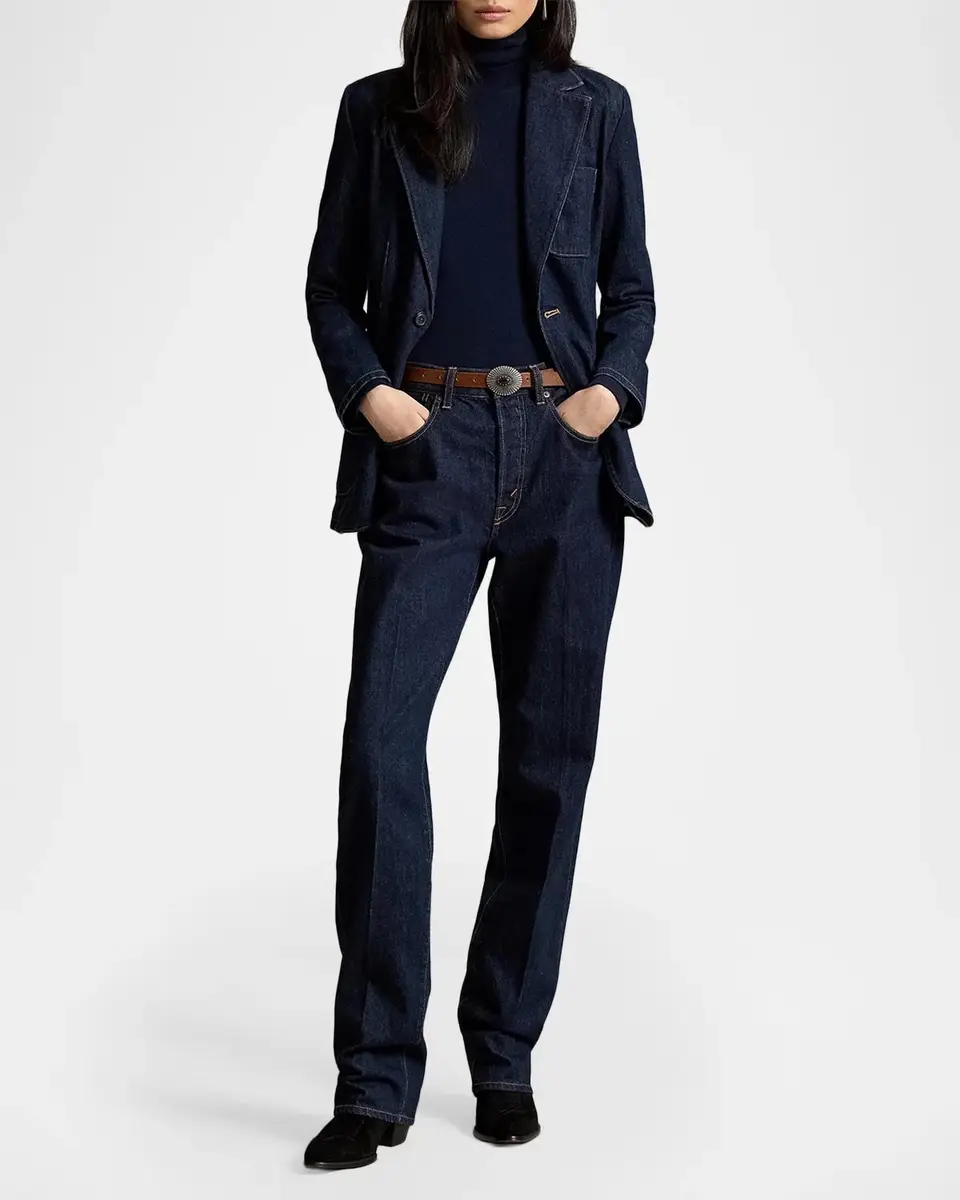 Polo Ralph Lauren Single-Button Denim Blazer | Thumbnail 2