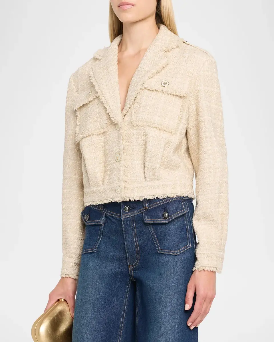 Ramy Brook Wendy Cropped Boucle Jacket | Thumbnail 4 Ramy Brook Wendy Cropped Boucle Jacket | Thumbnail 4