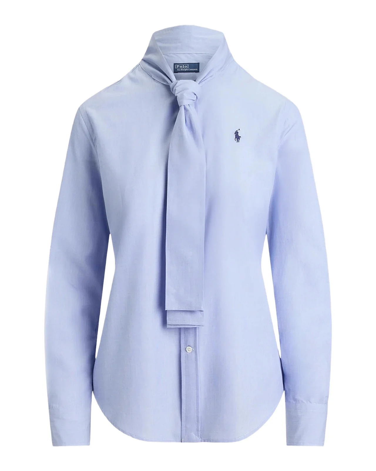 Slim-Fit Cotton Tie-Neck Shirt Slim-Fit Cotton Tie-Neck Shirt