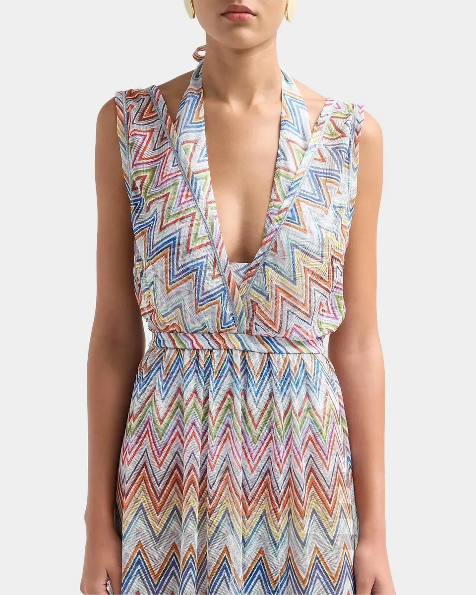 Missoni Long Zig Zag Tulle Dress Coverup | Thumbnail 4 Missoni Long Zig Zag Tulle Dress Coverup | Thumbnail 4