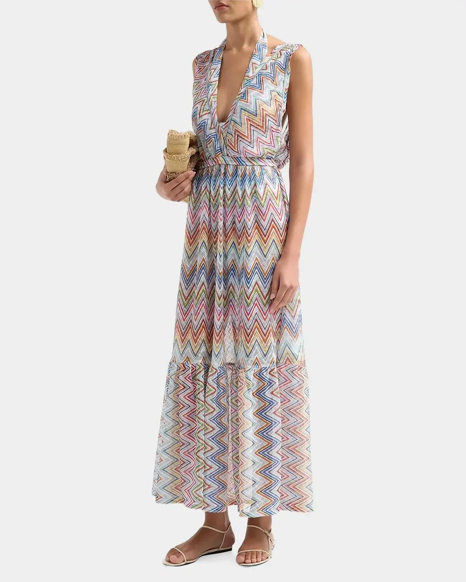 Missoni Long Zig Zag Tulle Dress Coverup | Thumbnail 5 Missoni Long Zig Zag Tulle Dress Coverup | Thumbnail 5