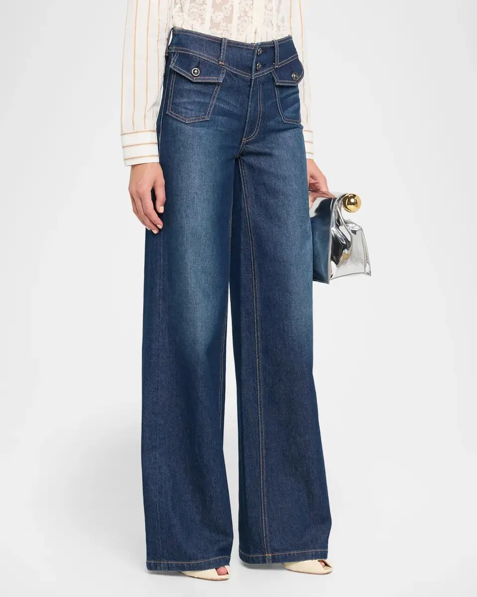 Ramy Brook Ciara High-Rise Wide-Leg Jeans | Thumbnail 4 Ramy Brook Ciara High-Rise Wide-Leg Jeans | Thumbnail 4