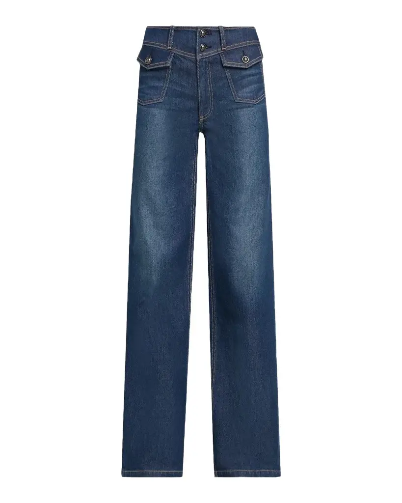 Ramy Brook Ciara High-Rise Wide-Leg Jeans