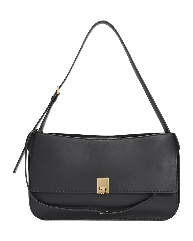 Ferragamo Cara Medium Leather Shoulder Bag | Image 1 Ferragamo Cara Medium Leather Shoulder Bag | Image 1