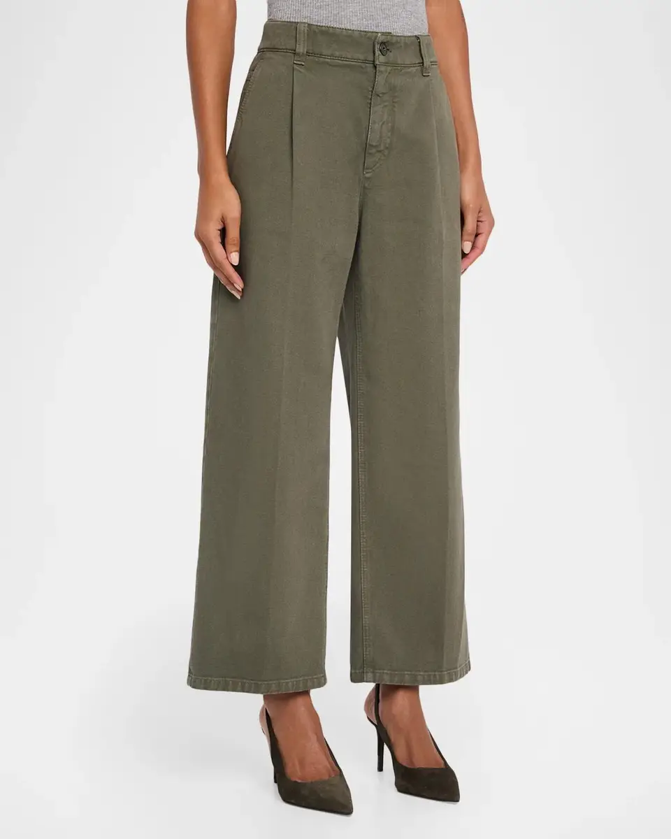 Brunello Cucinelli Garment Dye Straight-Leg Ankle Pants | Thumbnail 4 Brunello Cucinelli Garment Dye Straight-Leg Ankle Pants | Thumbnail 4