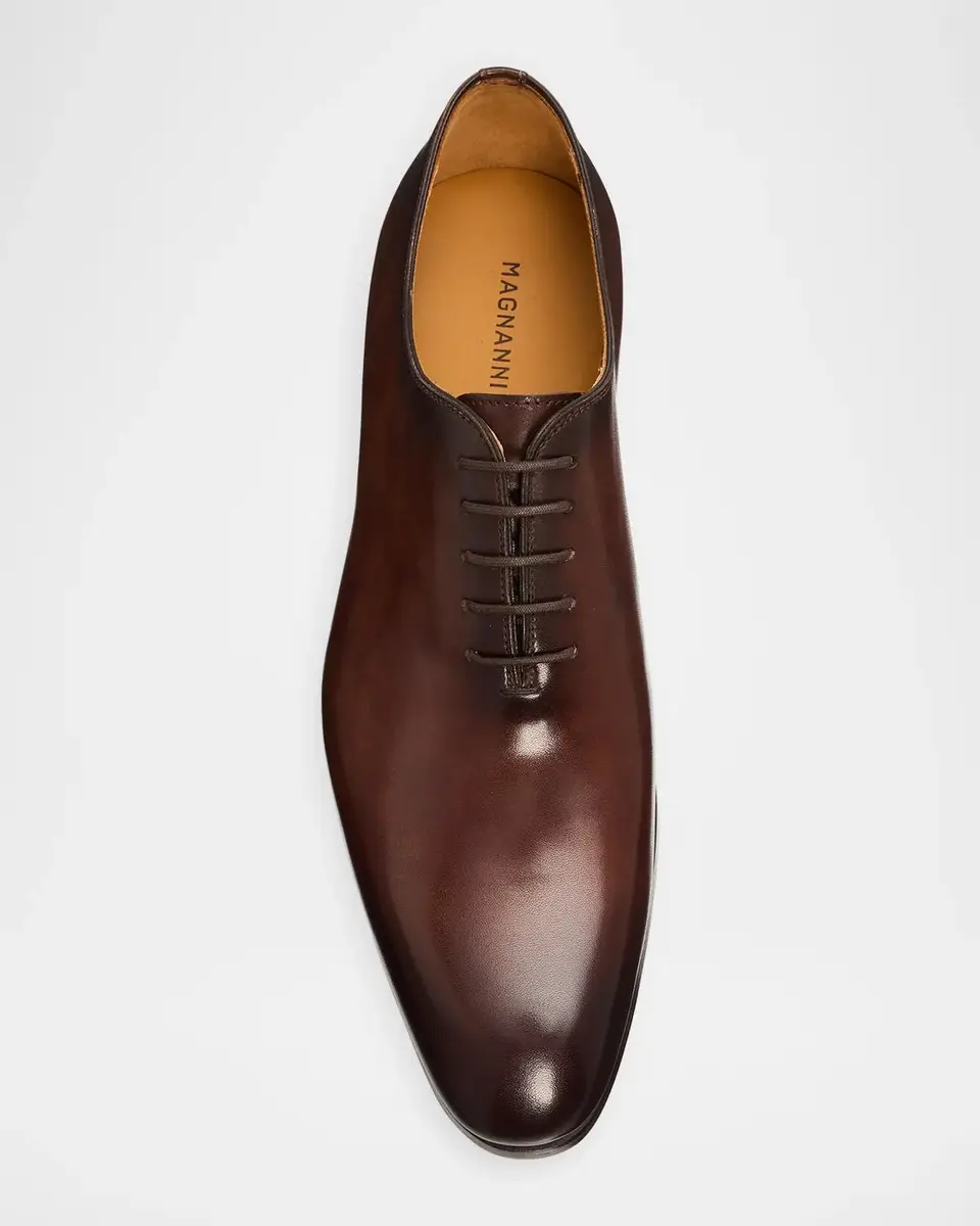 Magnanni Men's Leather Wholecut Oxfords | Thumbnail 4 Magnanni Men's Leather Wholecut Oxfords | Thumbnail 4