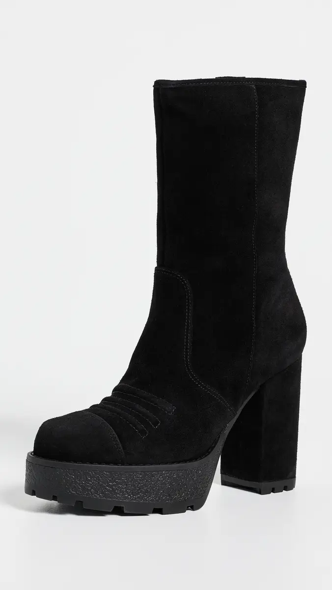 Cinq à Sept Marley Suede Lug Sole Platform Boots | Thumbnail 2 Cinq à Sept Marley Suede Lug Sole Platform Boots | Thumbnail 2