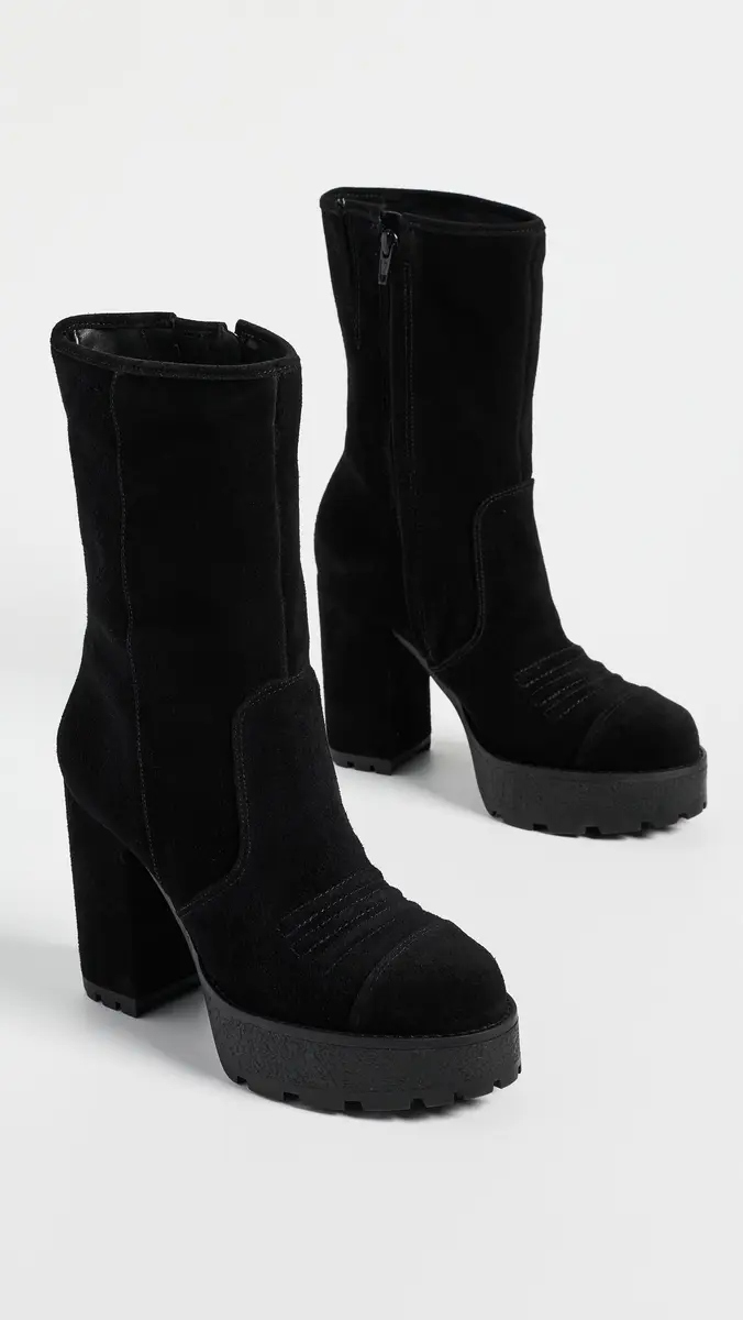 Cinq à Sept Marley Suede Lug Sole Platform Boots | Thumbnail 5 Cinq à Sept Marley Suede Lug Sole Platform Boots | Thumbnail 5