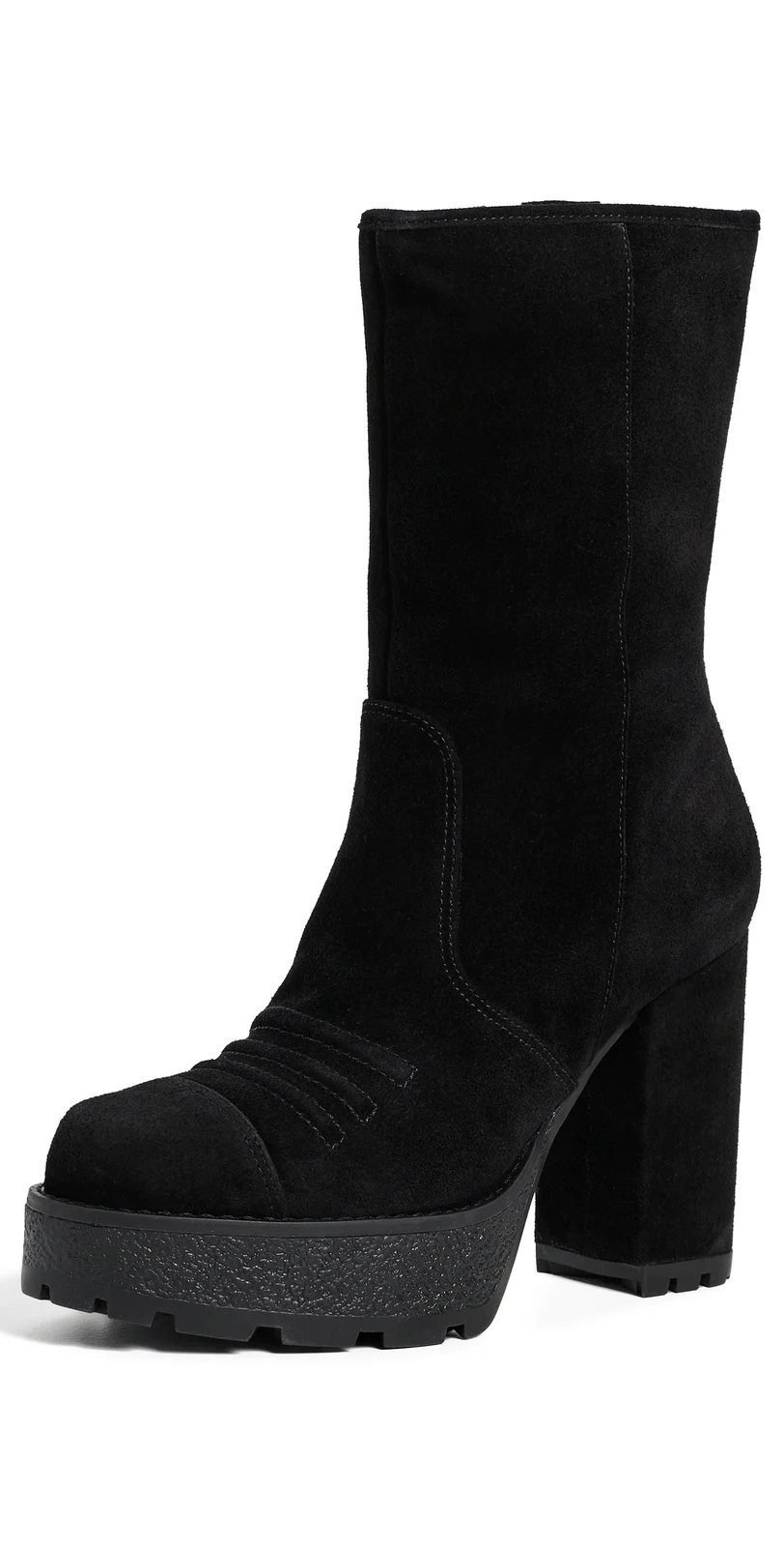 Cinq à Sept Marley Suede Lug Sole Platform Boots