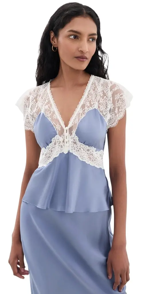 Verelle Silk-Blend Lace Top Verelle Silk-Blend Lace Top