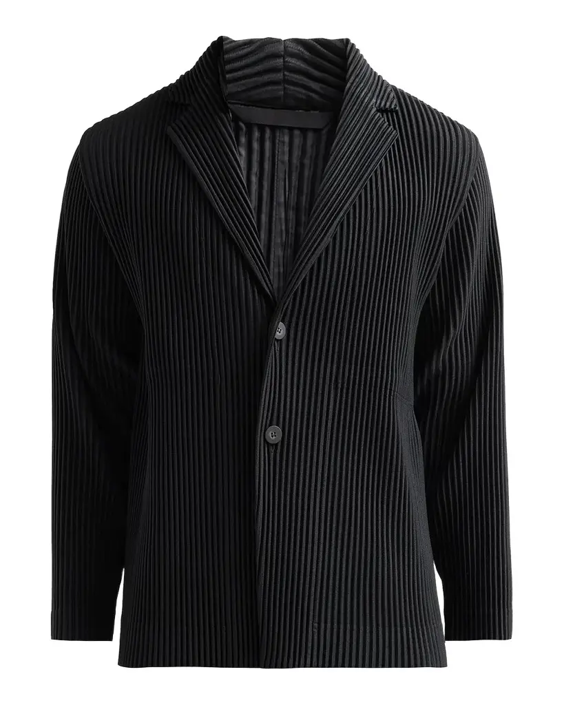 Homme Plissé Issey Miyake Pleated Knit Blazer | Image 1 Homme Plissé Issey Miyake Pleated Knit Blazer | Image 1