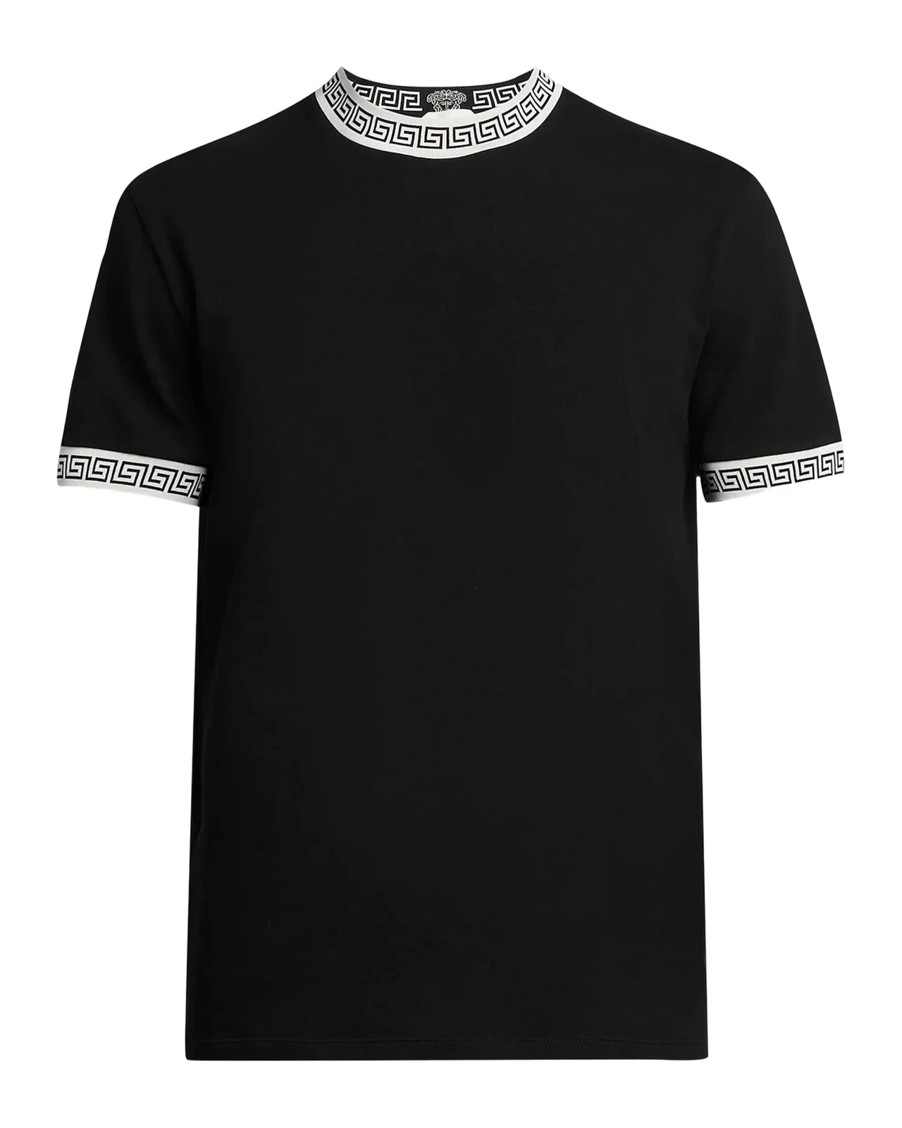 Men's Greca-Trim Crewneck T-Shirt Men's Greca-Trim Crewneck T-Shirt