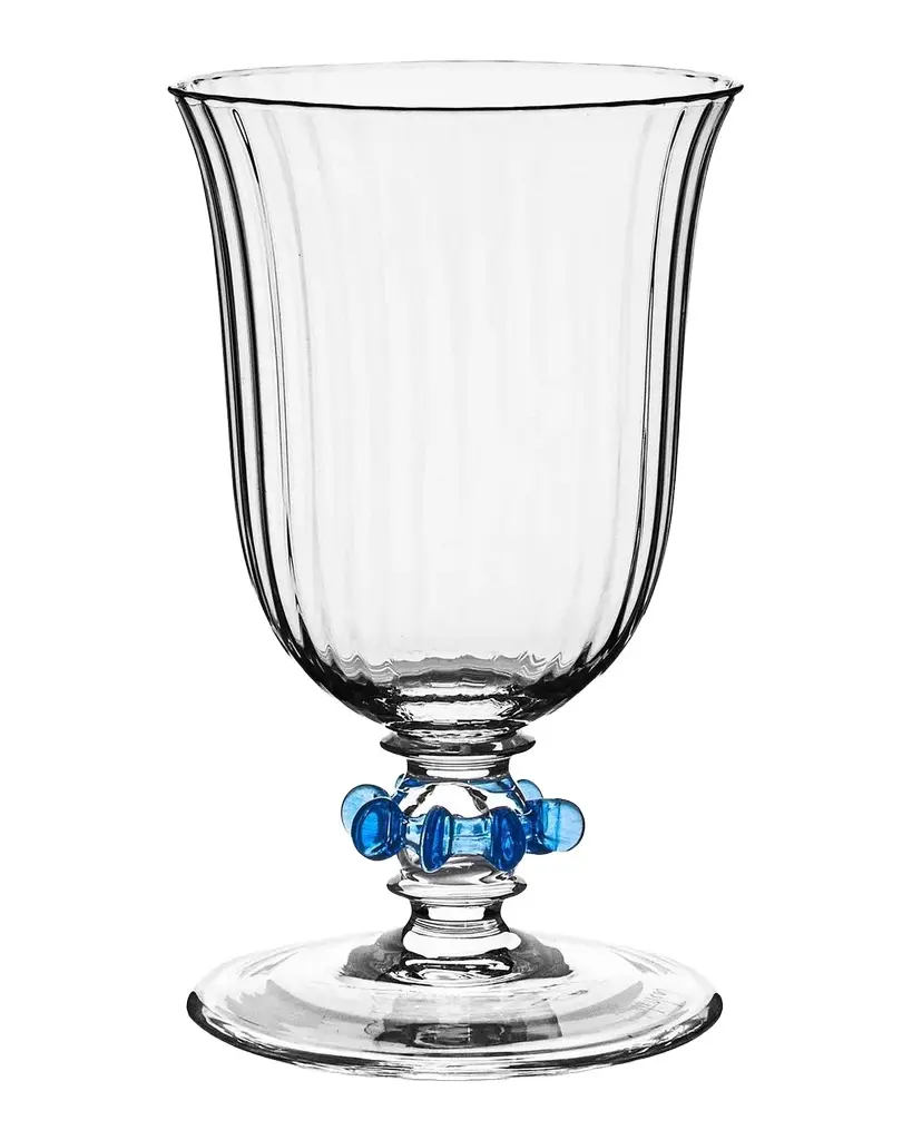 Juliska Nell Ruffle 12 oz. Goblet, Chambray