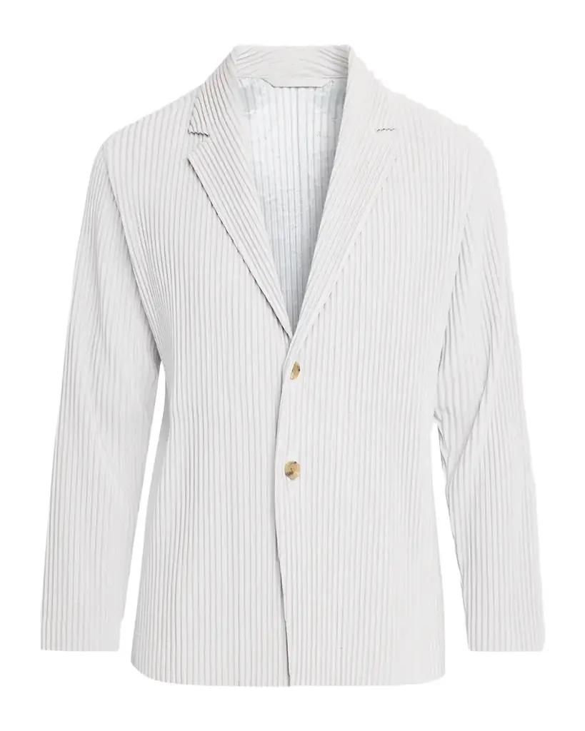Homme Plissé Issey Miyake Pleated Knit Blazer | Image 1 Homme Plissé Issey Miyake Pleated Knit Blazer | Image 1