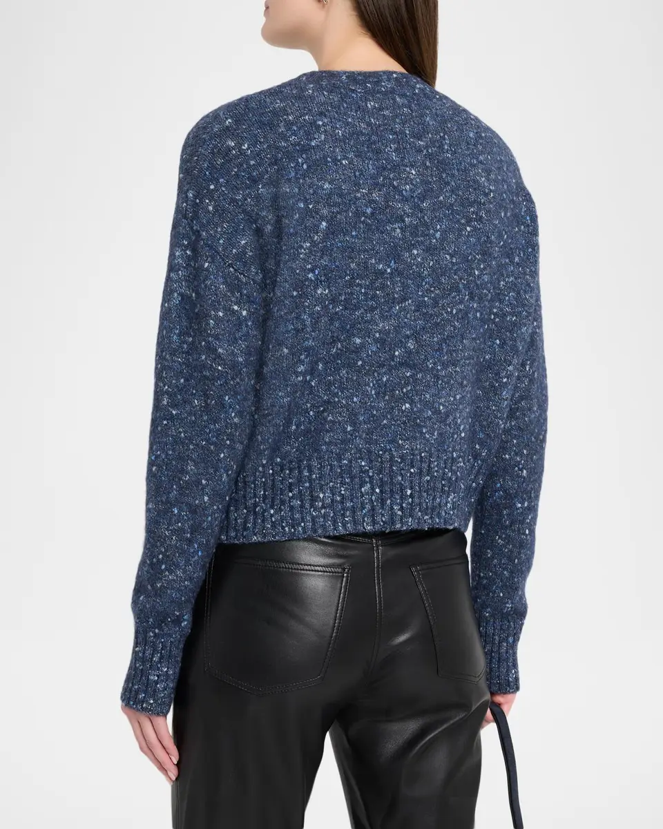 Autumn Cashmere Cropped Donegal Boucle Cardigan | Thumbnail 3 Autumn Cashmere Cropped Donegal Boucle Cardigan | Thumbnail 3