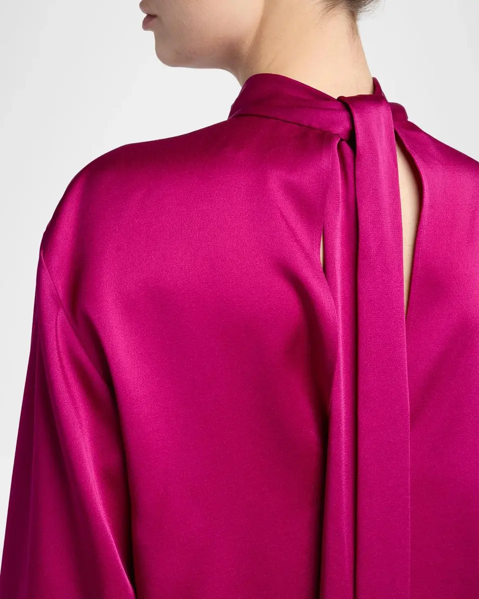 Stella McCartney Contrast-Cuff Satin Blouse | Thumbnail 5 Stella McCartney Contrast-Cuff Satin Blouse | Thumbnail 5