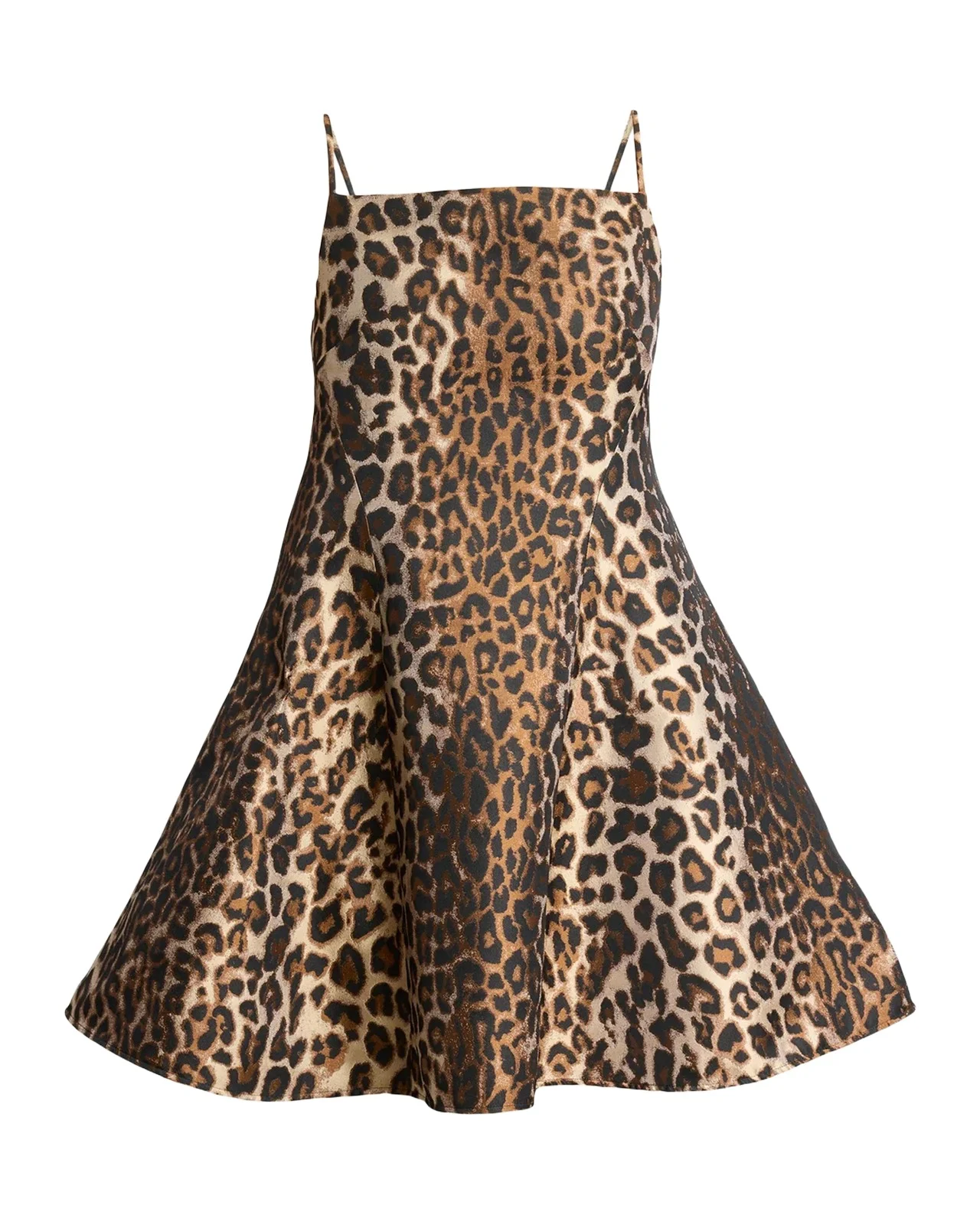 Givenchy Sleeveless Sliced Leopard Jacquard Mini Dress