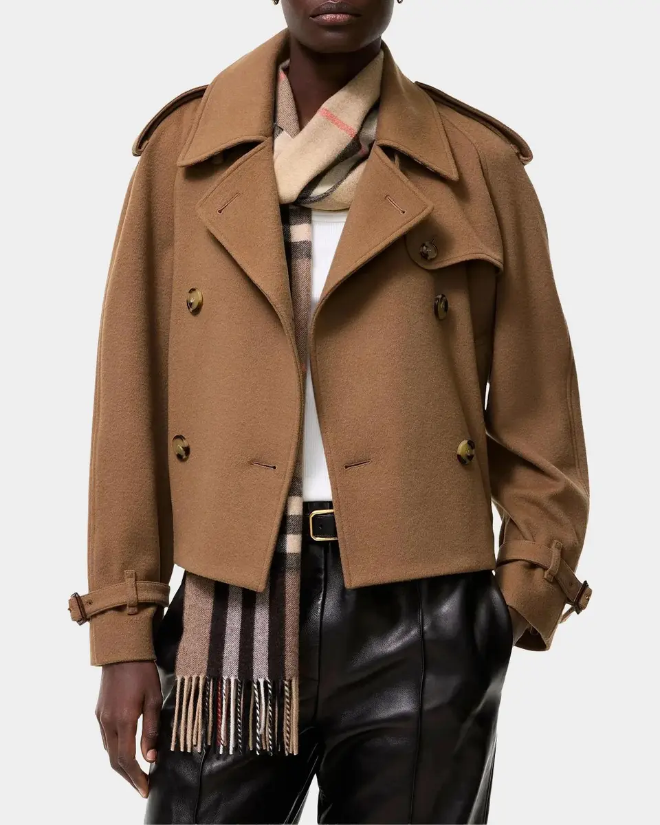 Burberry Mayfair Cropped Cashmere Trench Jacket | Thumbnail 2 Burberry Mayfair Cropped Cashmere Trench Jacket | Thumbnail 2