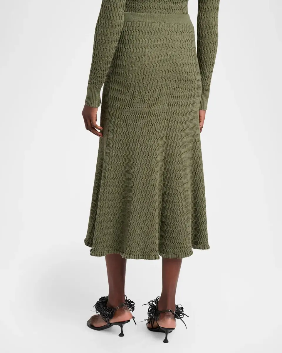 Proenza Schouler White Label Magnolia Knit Midi Skirt | Thumbnail 3